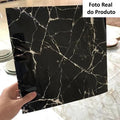 Kit 50 Placas Piso Vinílico Chão Autocolante Mármore Lavável